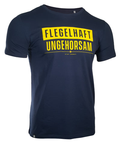 T-Shirt „Flegelhaft & Ungehorsam"